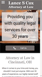 Mobile Screenshot of lancescoxlaw.com